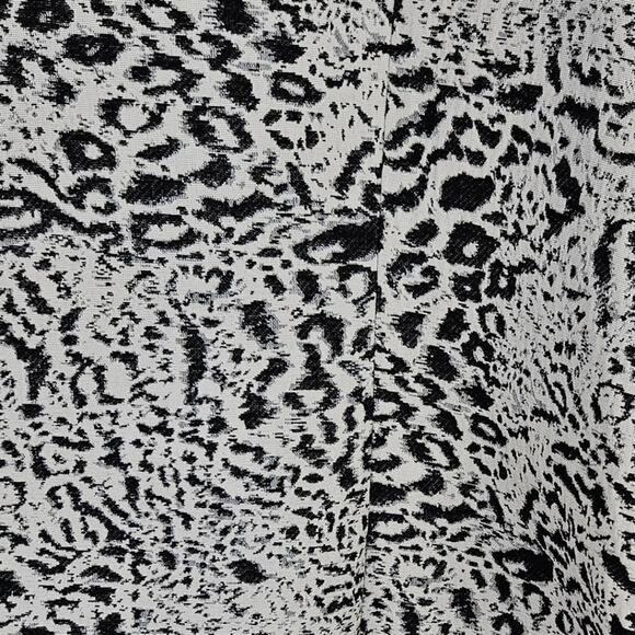 Chico’s Size 3 XL 16 Animal Print Open Front Blazer Jacket Black Purple Career - Picture 10 of 13